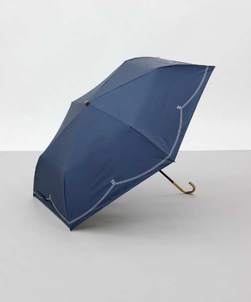 dazzlin（ダズリン）の「【dazzlin(ダズリン)】dazzlinスクエアロゴプリント晴雨兼用傘（折りたたみ傘）（折りたたみ傘・レディース・ネイビー/ミント/ライトピンク・FREE）」の2枚目の写真