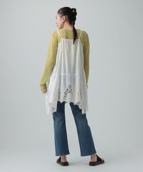 LEPSIM（レプシィム）の「2WAYレースキャミチュニック　636683（キャミソール・レディース・オフホワイト・FREE）」の4枚目の写真