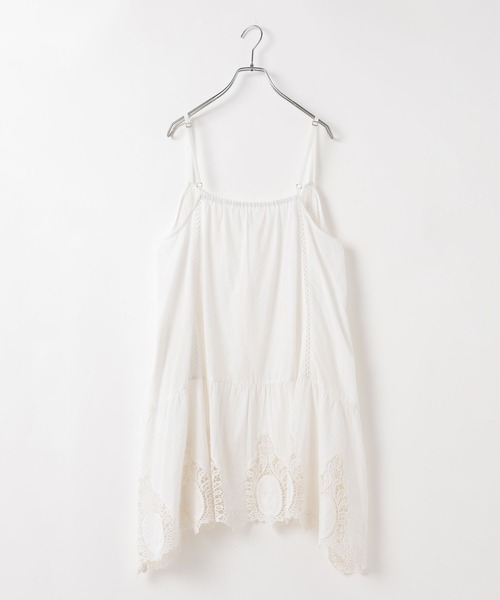 LEPSIM（レプシィム）の「2WAYレースキャミチュニック　636683（キャミソール・レディース・オフホワイト・FREE）」の12枚目の写真