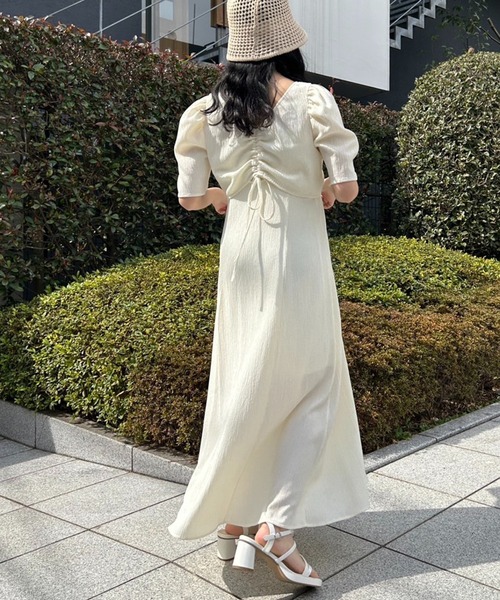 one after another NICE CLAUP(ワンアフターアナザーナイスクラップ)の「【お気に入り登録4万人突破!】マルチウェイセットワンピース(ワンピース・レディース・オフホワイト/ブラック/ホワイト×ブラック/ホワイト系その他/サックスブルー系/ホワイト系/ブラック系その他・FREE)」の14枚目の写真