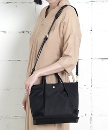 Legato Largo | "02"≪Legato Largo≫肩楽 2ポケット ナイロン 2WAY ショルダーバッグ(ショルダーバッグ)