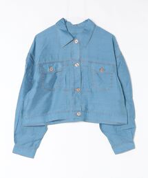three dots（スリードッツ）の「Sheer denim shirt jacket（その他アウター）」