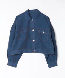 three dots（スリードッツ）の「Sheer denim shirt jacket（その他アウター）」