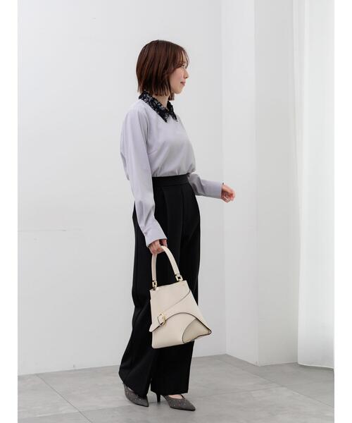 Te chichi(テチチ)の「ダブルクロスイージーワイドパンツ(その他パンツ・レディース・グレー/チャコールグレー/ブラック/ベージュ・S/M)」の15枚目の写真