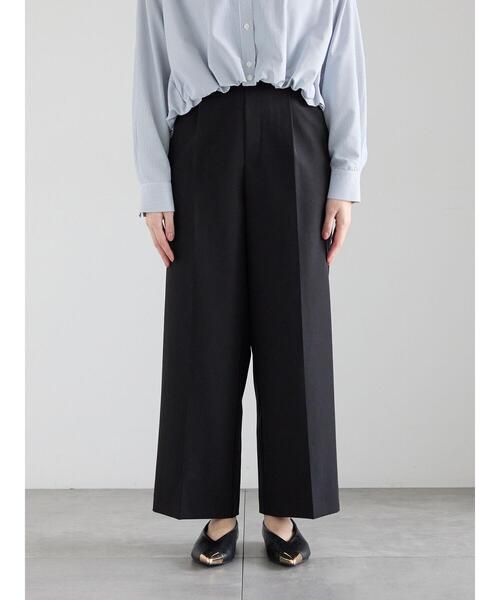 Te chichi(テチチ)の「ダブルクロスイージーワイドパンツ(その他パンツ・レディース・グレー/チャコールグレー/ブラック/ベージュ・S/M)」の16枚目の写真