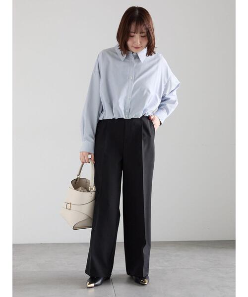 Te chichi(テチチ)の「ダブルクロスイージーワイドパンツ(その他パンツ・レディース・グレー/チャコールグレー/ブラック/ベージュ・S/M)」の21枚目の写真