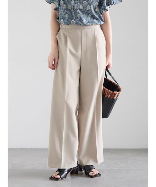 Te chichi(テチチ)の「ダブルクロスイージーワイドパンツ(その他パンツ・レディース・グレー/チャコールグレー/ブラック/ベージュ・S/M)」の5枚目の写真