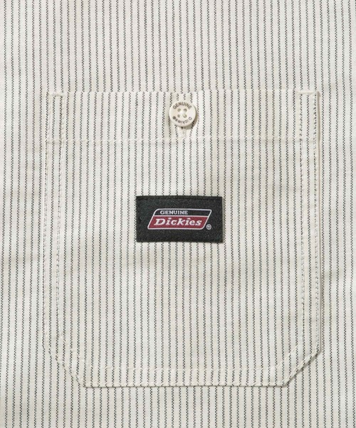 Dickies(ディッキーズ)の「【GENUINE Dickies/ ジェニュインデッキーズ】ワークストライプシャツ(シャツ/ブラウス・メンズ・ホワイト/ネイビー・M/L/XL)」の7枚目の写真