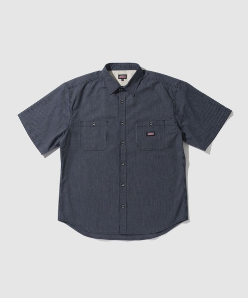 Dickies(ディッキーズ)の「【GENUINE Dickies/ ジェニュインデッキーズ】ワークストライプシャツ(シャツ/ブラウス・メンズ・ホワイト/ネイビー・M/L/XL)」の10枚目の写真