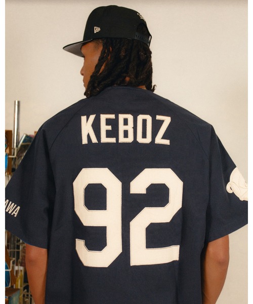 KEBOZ（ケボズ）の「ICON CLASSIC BASEBALL JERSEY（シャツ/ブラウス・メンズ・クリーム/グレー/オリーブ/ブラック/ネイビー・S/M/L/XL/2XL）」の5枚目の写真