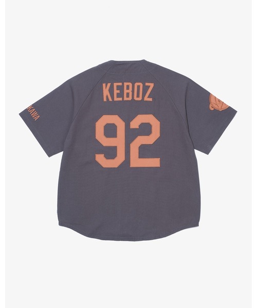 KEBOZ（ケボズ）の「ICON CLASSIC BASEBALL JERSEY（シャツ/ブラウス・メンズ・クリーム/グレー/オリーブ/ブラック/ネイビー・S/M/L/XL/2XL）」の3枚目の写真