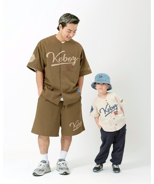 KEBOZ（ケボズ）の「ICON CLASSIC BASEBALL JERSEY（シャツ/ブラウス・メンズ・クリーム/グレー/オリーブ/ブラック/ネイビー・S/M/L/XL/2XL）」の4枚目の写真