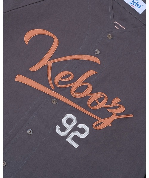 KEBOZ（ケボズ）の「ICON CLASSIC BASEBALL JERSEY（シャツ/ブラウス・メンズ・クリーム/グレー/オリーブ/ブラック/ネイビー・S/M/L/XL/2XL）」の20枚目の写真