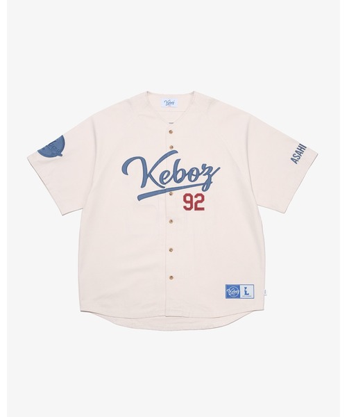 KEBOZ（ケボズ）の「ICON CLASSIC BASEBALL JERSEY（シャツ/ブラウス・メンズ・クリーム/グレー/オリーブ/ブラック/ネイビー・S/M/L/XL/2XL）」の9枚目の写真