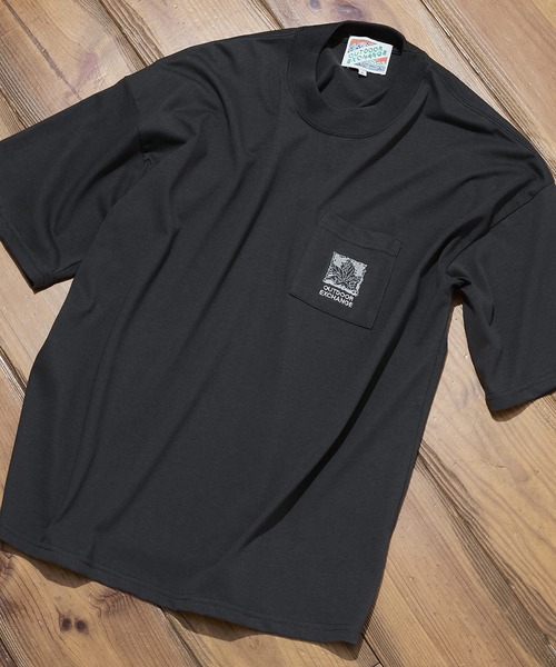 OUTDOOR EXCHANGE(アウトドアエクスチェンジ)の「【OUTDOOR EXCHANGE/アウトドアエクスチェンジ】×【ZERO STAIN/ゼロステイン】コラボ モックネック ポケット付 Tシャツ(Tシャツ/カットソー・メンズ・スミクロ/オフホワイト・MEDIUM/LARGE)」の10枚目の写真