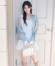 OLIVE des OLIVE | Saxe Flower Stroll ミニワンピース(ワンピース)