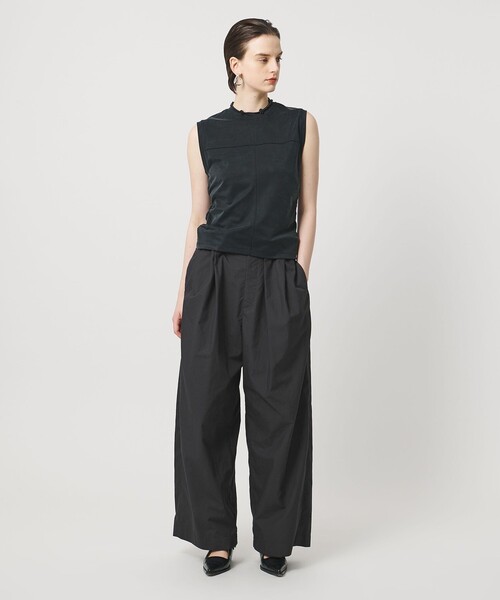 ASTRAET（アストラット）の「＜ASTRAET＞ウエストゴム ギャザーワイドパンツ（その他パンツ・レディース・ブラック/ベージュ・00/0/1）」の3枚目の写真