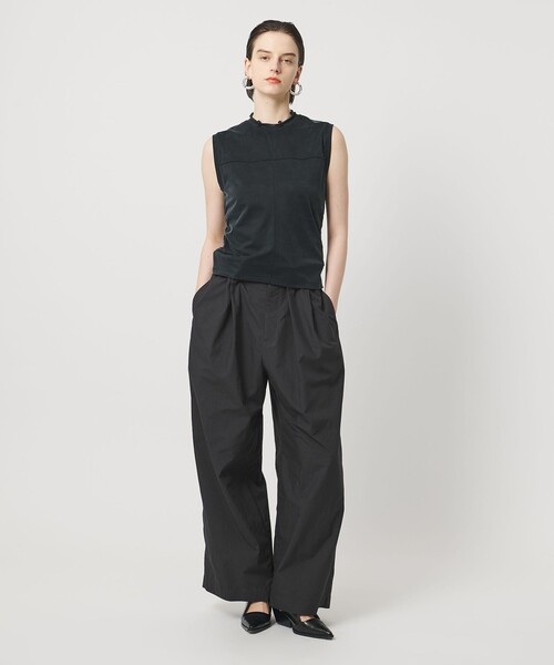 ASTRAET（アストラット）の「＜ASTRAET＞ウエストゴム ギャザーワイドパンツ（その他パンツ・レディース・ブラック/ベージュ・00/0/1）」の4枚目の写真