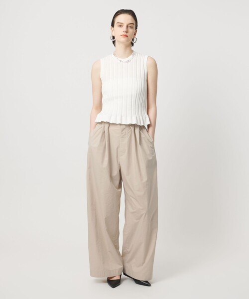 ASTRAET（アストラット）の「＜ASTRAET＞ウエストゴム ギャザーワイドパンツ（その他パンツ・レディース・ブラック/ベージュ・00/0/1）」の10枚目の写真