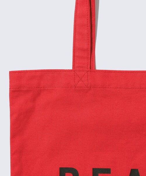 BEAMS RECORDS（ビームスレコーズ）の「BEAMS RECORDS / LOGO PRINT TOTE（トートバッグ・メンズ・レッド/サックスブルー/ブラック/グリーン・ONE SIZE）」の10枚目の写真