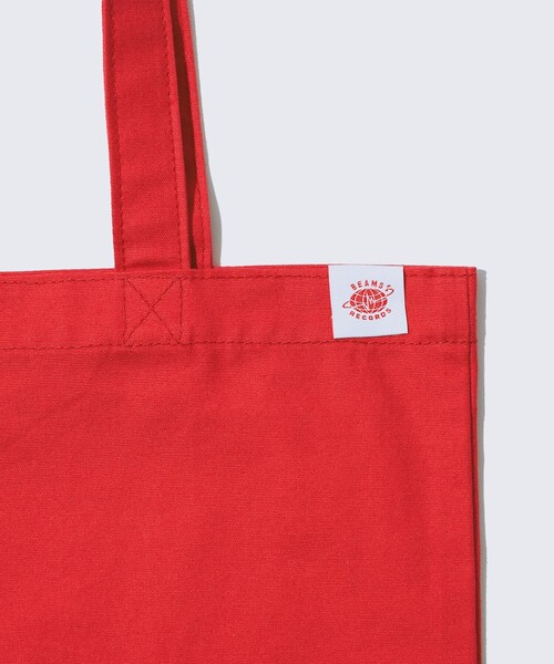 BEAMS RECORDS（ビームスレコーズ）の「BEAMS RECORDS / LOGO PRINT TOTE（トートバッグ・メンズ・レッド/サックスブルー/ブラック/グリーン・ONE SIZE）」の11枚目の写真