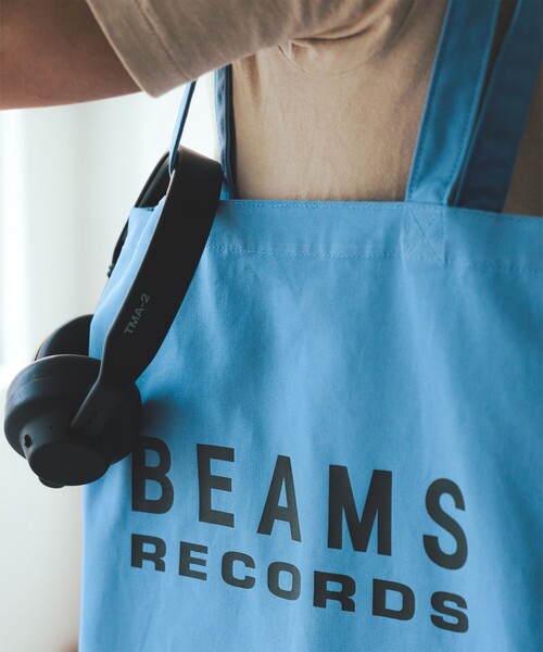 BEAMS RECORDS（ビームスレコーズ）の「BEAMS RECORDS / LOGO PRINT TOTE（トートバッグ・メンズ・レッド/サックスブルー/ブラック/グリーン・ONE SIZE）」の18枚目の写真