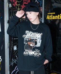 【SIDEWAYSTANCE】オーディオダウナーベア長袖Tシャツ 70538