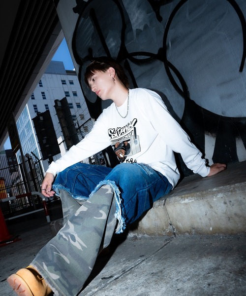 En serio TOKYO(エンソリオトーキョー)の「【SIDEWAYSTANCE】オーディオダウナーベア長袖Tシャツ 70538(Tシャツ/カットソー・メンズ・ホワイト/ブラック・SMALL/MEDIUM/LARGE/X-LARGE)」の17枚目の写真