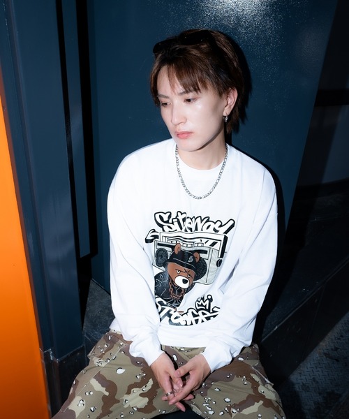 En serio TOKYO(エンソリオトーキョー)の「【SIDEWAYSTANCE】オーディオダウナーベア長袖Tシャツ 70538(Tシャツ/カットソー・メンズ・ホワイト/ブラック・SMALL/MEDIUM/LARGE/X-LARGE)」の15枚目の写真