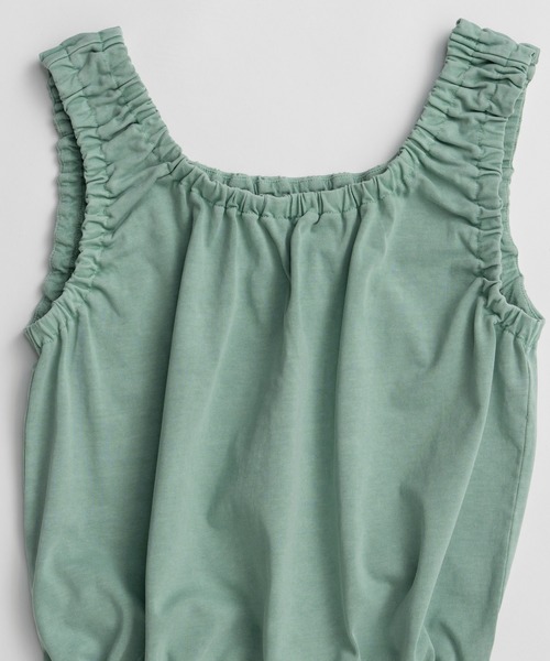 MAISON SPECIAL(メゾンスペシャル)の「2WAY French Terry Gathered Top/2WAY裏毛ギャザートップス(タンクトップ・レディース・グレー/ミント/ブラック・FREE)」の17枚目の写真