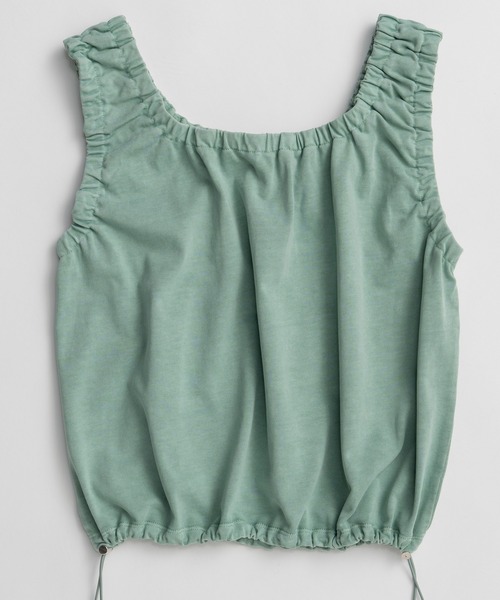 MAISON SPECIAL(メゾンスペシャル)の「2WAY French Terry Gathered Top/2WAY裏毛ギャザートップス(タンクトップ・レディース・グレー/ミント/ブラック・FREE)」の20枚目の写真