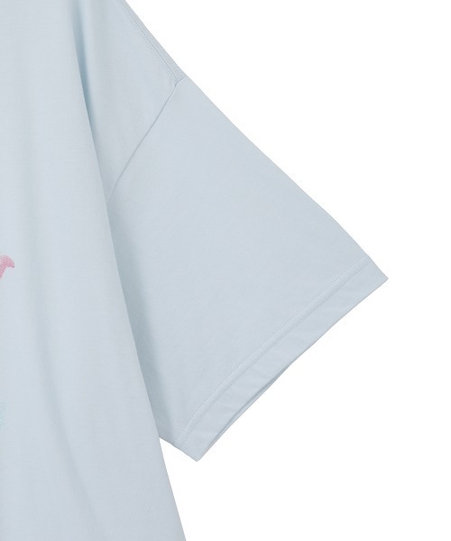 Candy Stripper（キャンディストリッパー）の「DINOSAUR ICE CREAM BIG Tシャツ（Tシャツ/カットソー・レディース・ピンク/ライトブルー/ブラック/オフホワイト・FREE）」の7枚目の写真