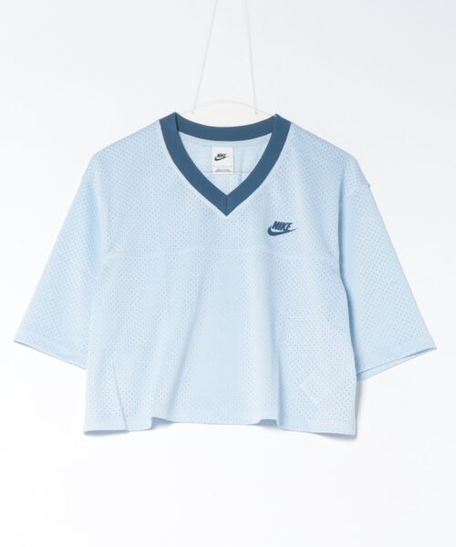 NIKE(ナイキ)の「NIKE ナイキ W HRTG FSTVL CROP JSY ショートスリーブ IR1651 407HYDBLU/MYSTN(Tシャツ/カットソー・レディース・ブルー・X-SMALL/SMALL/MEDIUM/LARGE/X-LARGE)」の1枚目の写真