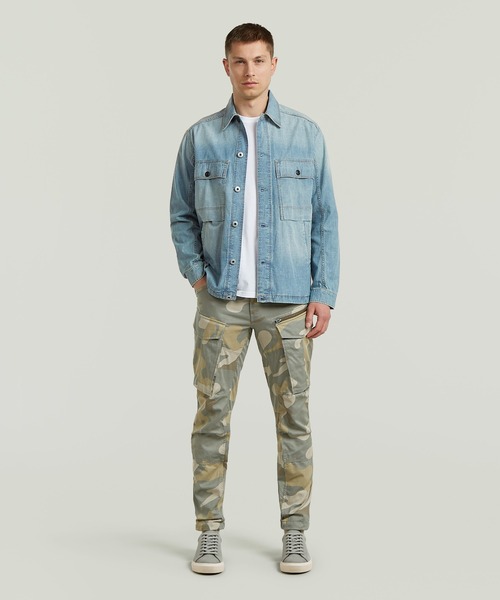 G-STAR(ジースター)の「Rovic Zip 3D Regular Tapered Pants/立体裁断ジップディテールレギュラーテーパードカーゴパンツ/オリジナルカモフラージュ柄(カーゴパンツ・メンズ・カモフラージュ・28/30/29/30/30/30/31/30/32/30/33/30/36/30/34/30)」の5枚目の写真