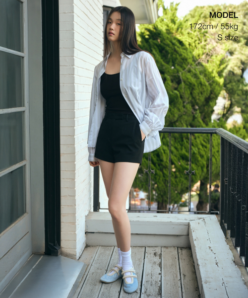 MUSINSA STANDARD WOMAN（ムシンサスタンダードウーマン）の「ウィメンズリラックスドマルチストライプシャツ[ライトグレー]（シャツ/ブラウス・レディース・その他・X-SMALL/SMALL/MEDIUM/LARGE）」の2枚目の写真