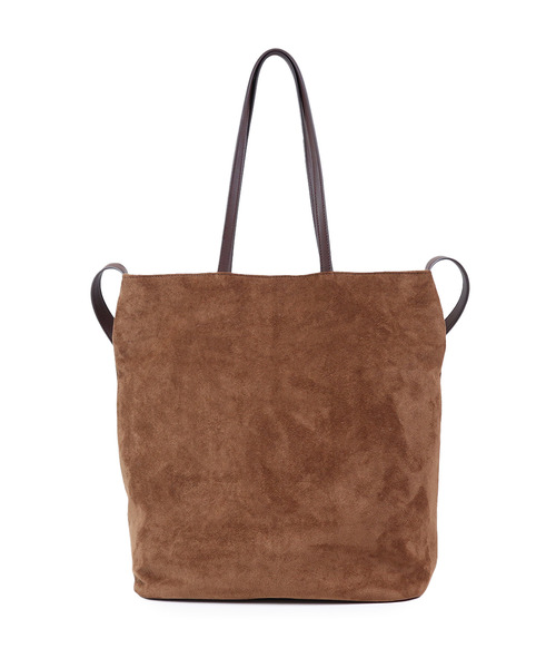 Un coeur(アンクール)の「【Un coeur/アンクール】SUEDE DRAPE 2WAY TOTE / スエード ドレープ 2ウェイショルダー kareem / K906021(ショルダーバッグ・レディース・グレー/キャメル・FREE)」の1枚目の写真