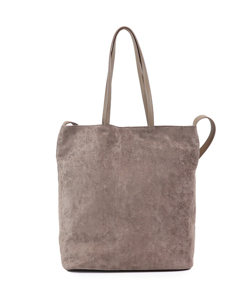 Un coeur(アンクール)の「【Un coeur/アンクール】SUEDE DRAPE 2WAY TOTE / スエード ドレープ 2ウェイショルダー kareem / K906021(ショルダーバッグ・レディース・グレー/キャメル・FREE)」の2枚目の写真