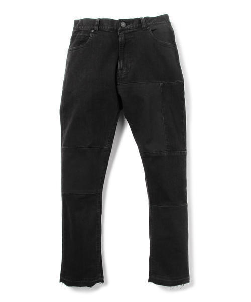 BEAMS(ビームス)の「BEAMS / リペア デニムパンツ(デニムパンツ・メンズ・ブラック/サックスブルー/インディゴブルー・SMALL/LARGE/MEDIUM)」の9枚目の写真