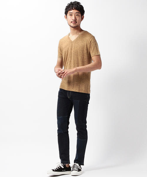 BEAMS(ビームス)の「BEAMS / リペア デニムパンツ(デニムパンツ・メンズ・ブラック/サックスブルー/インディゴブルー・SMALL/LARGE/MEDIUM)」の14枚目の写真