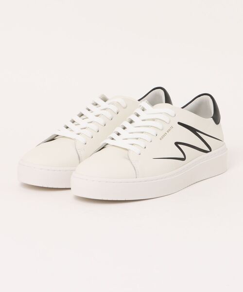 Rivel(リヴェル)の「【HIDDEN WHITE/ヒドゥン・ホワイト】メンズ レザー スニーカー DYLAN(スニーカー・メンズ・ブラック/ホワイト×ブラック/ホワイト・41/43)」の3枚目の写真