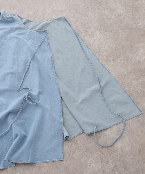 BASERANGE(ベースレンジ)の「【BASERANGE/ベースレンジ】 EYE DRESS(ワンピース・レディース・ブルー・SMALL)」の4枚目の写真