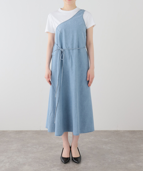 BASERANGE(ベースレンジ)の「【BASERANGE/ベースレンジ】 EYE DRESS(ワンピース・レディース・ブルー・SMALL)」の9枚目の写真