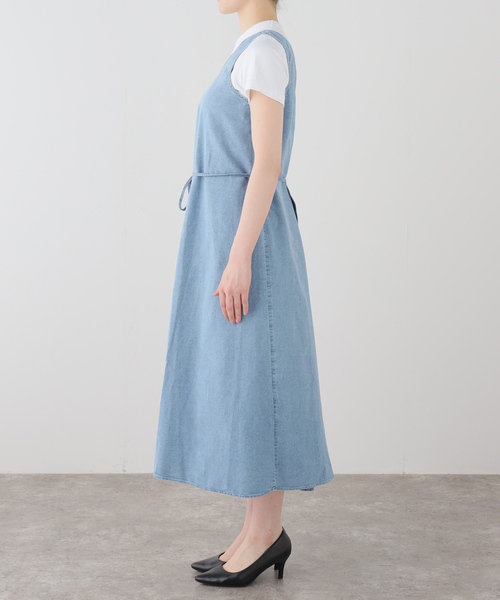 BASERANGE(ベースレンジ)の「【BASERANGE/ベースレンジ】 EYE DRESS(ワンピース・レディース・ブルー・SMALL)」の10枚目の写真