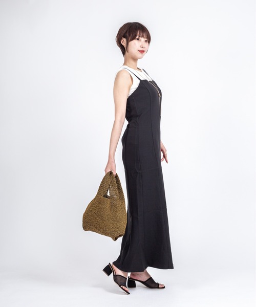 The Bagmati(ザバグマティ)の「【The Bagmati/ザバグマティ】ミニ ニットトートバッグ(トートバッグ・レディース・ブラック×ゴールド/ナチュラル・FREE)」の7枚目の写真