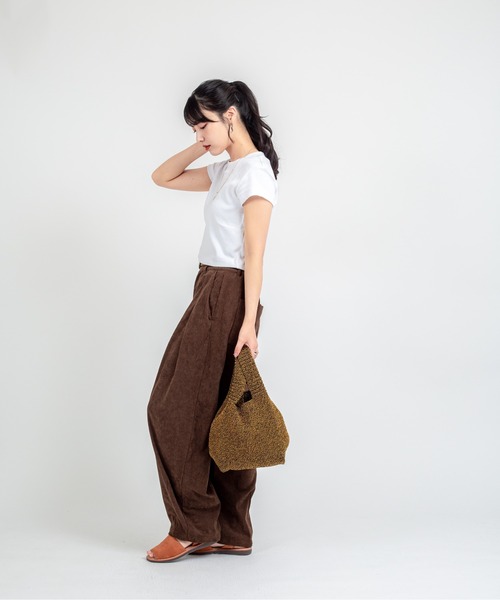The Bagmati(ザバグマティ)の「【The Bagmati/ザバグマティ】ミニ ニットトートバッグ(トートバッグ・レディース・ブラック×ゴールド/ナチュラル・FREE)」の21枚目の写真