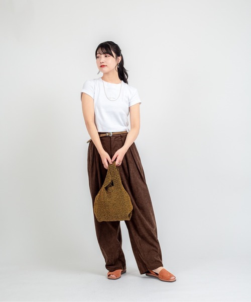 The Bagmati(ザバグマティ)の「【The Bagmati/ザバグマティ】ミニ ニットトートバッグ(トートバッグ・レディース・ブラック×ゴールド/ナチュラル・FREE)」の20枚目の写真