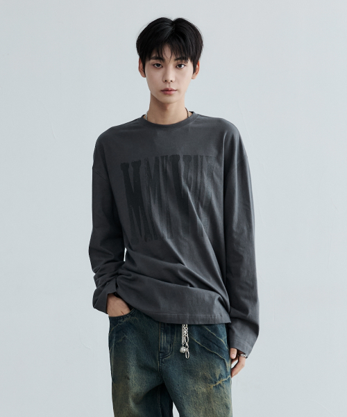 MAISON MINED(メゾンミネド)の「MMXVIII LONG SLEEVE CHARCOAL(Tシャツ/カットソー・メンズ・その他・SMALL/MEDIUM/LARGE)」の10枚目の写真