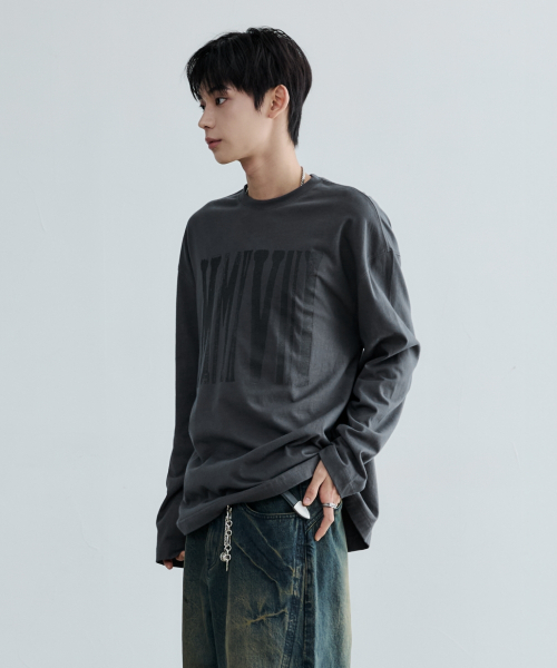 MAISON MINED(メゾンミネド)の「MMXVIII LONG SLEEVE CHARCOAL(Tシャツ/カットソー・メンズ・その他・SMALL/MEDIUM/LARGE)」の11枚目の写真