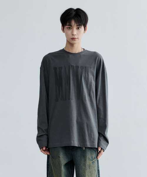 MAISON MINED(メゾンミネド)の「MMXVIII LONG SLEEVE CHARCOAL(Tシャツ/カットソー・メンズ・その他・SMALL/MEDIUM/LARGE)」の4枚目の写真