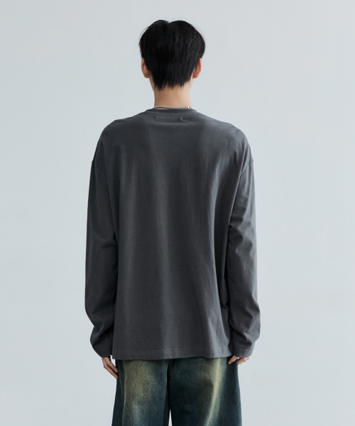 MAISON MINED(メゾンミネド)の「MMXVIII LONG SLEEVE CHARCOAL(Tシャツ/カットソー・メンズ・その他・SMALL/MEDIUM/LARGE)」の5枚目の写真